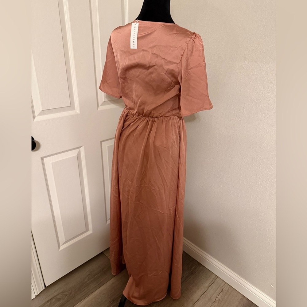 Baltic Born Rosewood Satin Maxi Dress - Picture 5 of 6